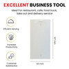 Pack of 10 63mm x 127mm Plain White Numbered Service Pads