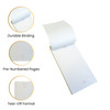 Pack of 10 63mm x 127mm Plain White Numbered Service Pads