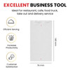 Pack of 10 76mm x 140mm Plain White Numbered Service Pads