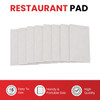 Pack of 10 95mm x 165mm Plain White Numbered Service Pads