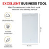 Pack of 10 76mm x 140mm Plain White Duplicate NCR Service Pads