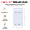 Pack of 10 95mm x 165mm White Duplicate NCR Carbonless Restaurants Service Pads