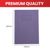 Janrax A4 Purple 80 Pages Feint and Ruled Exercise Book