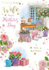 To My Wife Garden Scene Design Mother's Day Card