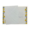 Easter Blessings Traditional Yellow Floral Design Card