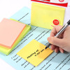 100 Sheets Fluorescent Yellow Colour Sticky Notes 75x50mm