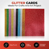 Pack of 10 A4 Silver Coloured Glitter Card 230gsm Sheets