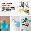 Pack of 10 A4 Silver Coloured Glitter Card 230gsm Sheets