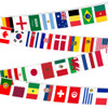 World Of Bunting World Flags Bunting 10M -  For Football Events, Parties, Sports Tournaments, Multinational Flags, National Party, Bar Club Garden Street Decorations