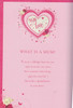 Special Mum 8 Page Insert Heart Design Luxury Mother's Day Card