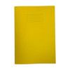 Janrax A4+ Yellow 48 Page Feint Ruled and Margin Exercise Book WF Paper with 225gsm Manilla Cover 240x340mm Workbook