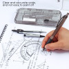 Pack of 12 Compass Divider with Pen Ruler Math Sets