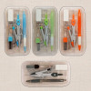 Pack of 12 Compass Divider with Pen Ruler Math Sets