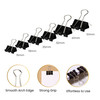 Pack of 12 32mm Black Foldback Binder Clips