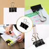 Pack of 12 32mm Black Foldback Binder Clips