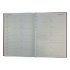 Janrax 2026 A4 Day Per Page Burgundy Desk Diary