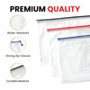 Pack of 3 A5 Assorted Coloured Strong Mesh Bags - Black, Blue, Red - Tough Waterproof Storage