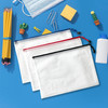 Pack of 3 A5 Assorted Coloured Strong Mesh Bags - Black, Blue, Red - Tough Waterproof Storage