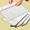 Pack of 3 Black Zip Assorted Sizes Strong Mesh Bags - A3, A4, A5 - Tough Waterproof Storage