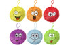 Pack of 24 Solid Colour Emotion Faces Plushie Cushions