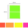 Pack of 8 Pink Fluorescent 50x80mm Rectangular Labels