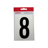 Waterproof Wheelie Bin Black Number 8 Sticker