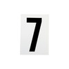Waterproof Wheelie Bin Black Number 7 Sticker