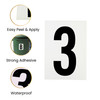 Waterproof Wheelie Bin Black Number 4 Sticker