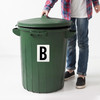 Waterproof Wheelie Bin Black Number 4 Sticker