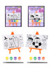 Pack of 12 Mini Halloween Painting Set