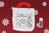 Pack of 12 Christmas Colour-Your-Own Tote Bags 22cm x 20cm