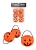Pack of 24 Halloween Pumpkin Treat Buckets 6.5cm x 5.5cm