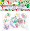 Bag of 12 Christmas Spinning Tops