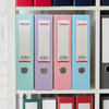 A4 Pastel Pink Paperbacked Lever Arch File by Janrax