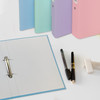 Pack of 20 A4 Pastel Pink Paper Over Board Ring Binder by Janrax