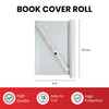 Janrax 33cm x 3m Clear Glossy CPP 0.06mm Thick Self-Adhesive Book Cover Roll