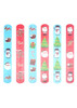 Pack of 12 Christmas Snap Bracelets with Print