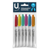 Pack of 6 Assorted Coloured Permanent Markers Pack of 6 Assorted Coloured Permanent Markers