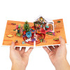 A Warm Xmas Eve Holiday 3D Pop Up Christmas Card