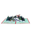 Frost & Starlight Snowy Village Christmas Pop Up Card