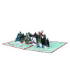 Frost & Starlight Snowy Village Christmas Pop Up Card