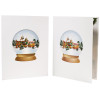 Vintage Steam Train in Snowy Scene 3D Pop Up Christmas Card