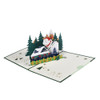 Frosty Fun Santa’s Ski Slope 3D Pop Up Christmas Card