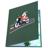 Fast & Festive Santa’s Motorcycle 3D Pop Up Christmas Card