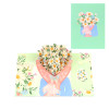 Daisy Bouquet 3D Pop Up Greeting Card - Mother's Day Birthday Anniversary
