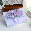 Purple Hydrangea Rose Bouquet 3D Pop Up Greeting Card - Mother's Day Birthday Anniversary