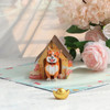 Dog in Doghouse 3D Pop Up Greeting Card