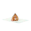 Dog in Doghouse 3D Pop Up Greeting Card - Puppy Pet Birthday Vacation Anniversary Love Mother
