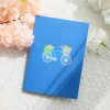 Bicycle with Flower Baskets 3D Pop Up Greeting Card