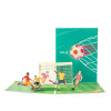 Football GOAL Design 3D Pop Up Greeting Card -Soccer Sports Team Kid Boys Girls Birthday